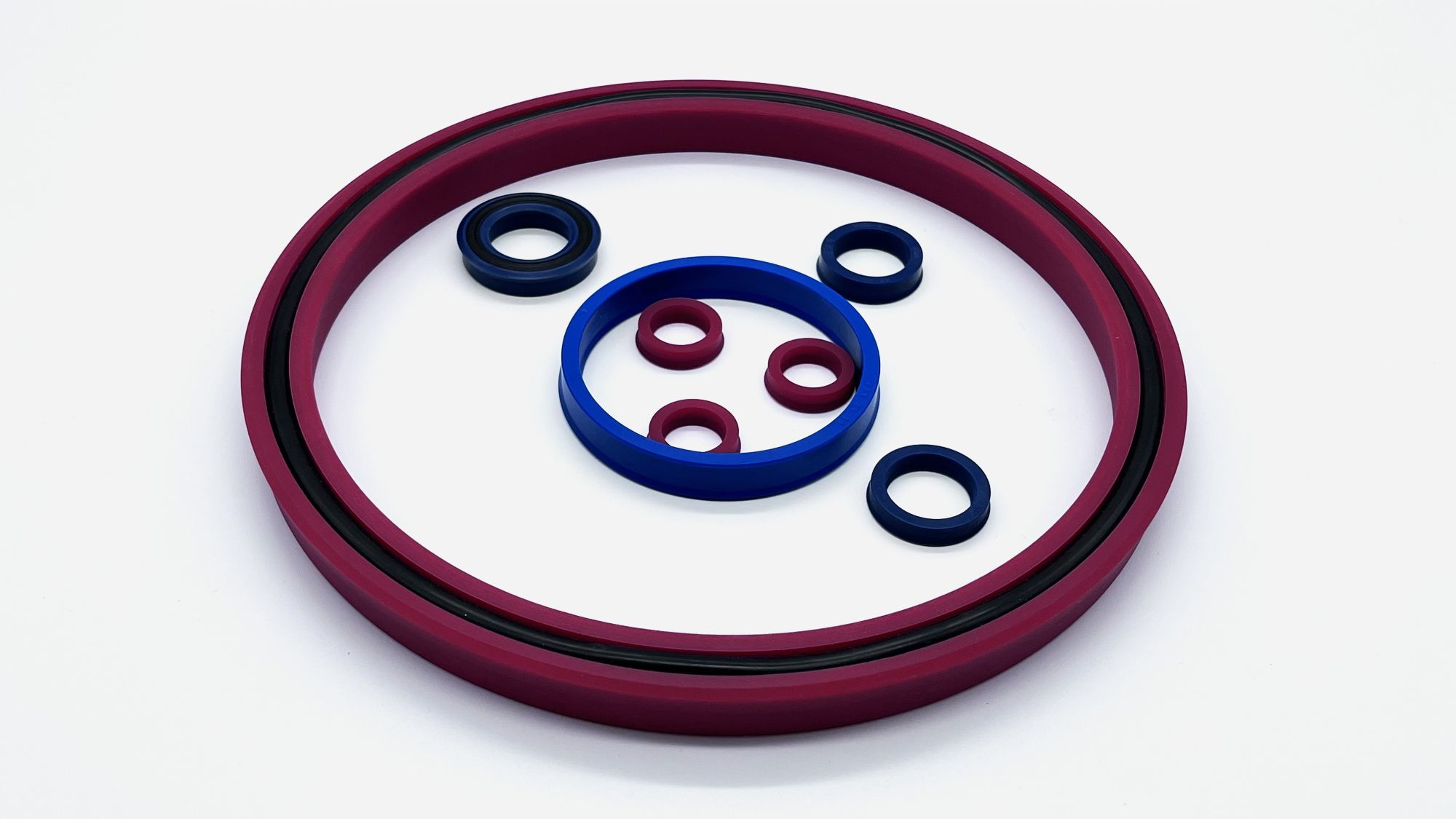 Hydraulic piston seals in various colors - Chromex